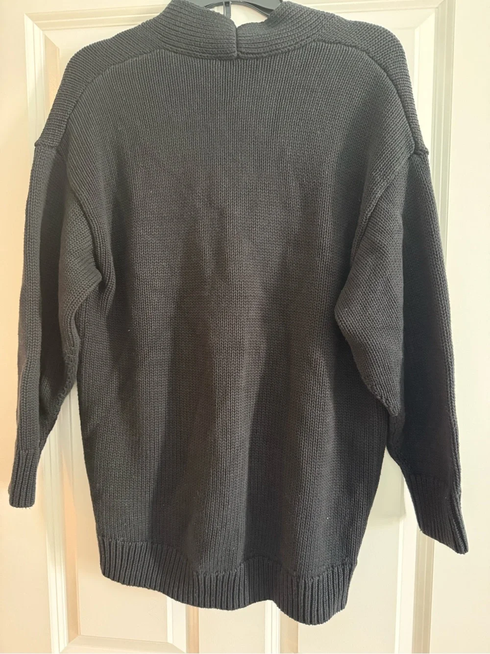 GAP Black V-Neck Button Cardigan with Pockets